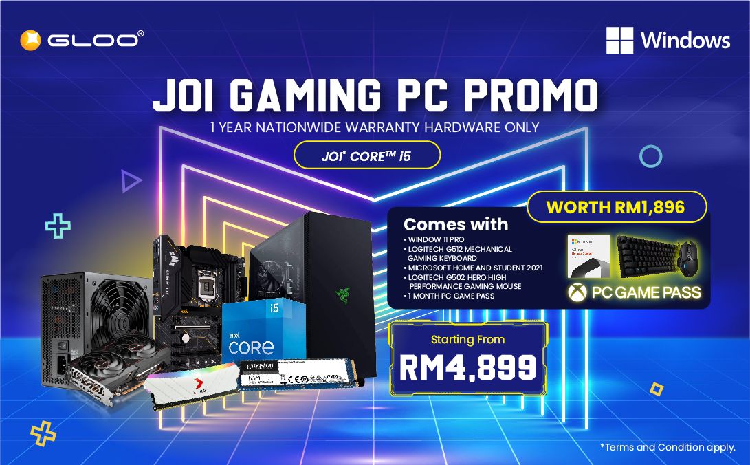 使用JOI GAMING PC 體驗究極表現性能！附WIN11和PC GAME PASS捆綁包熱銷中！
