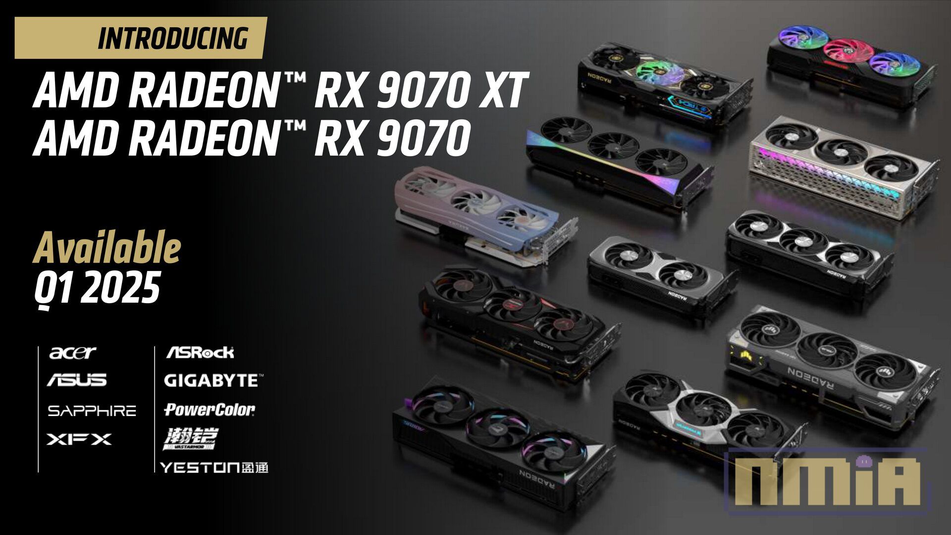 【CES 2025】AMD 公開了整合 AI 的 RDNA 4 架構 Radeon RX 9070 XT / RX 9070 GPU 將於 2025年第一季上市