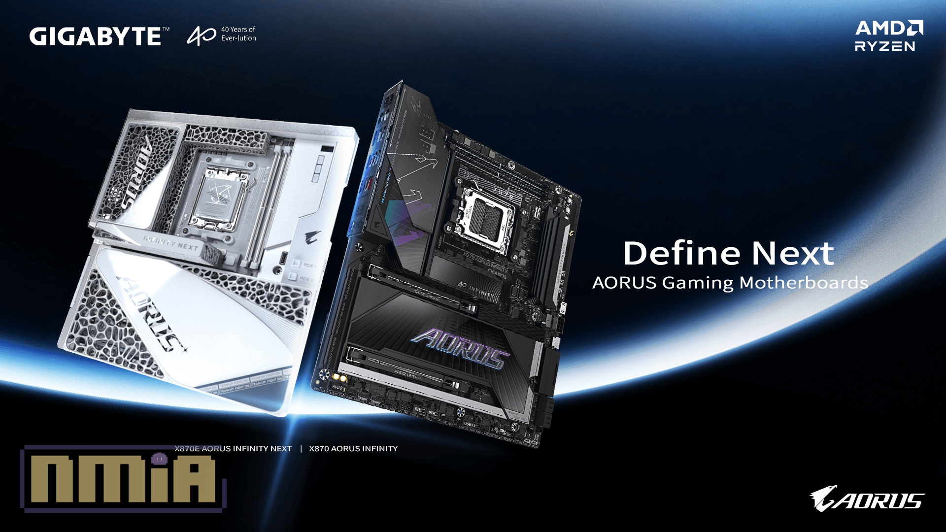 【COMPUTEX 2026】技嘉正式發表 40 週年紀念版 X870E 與 X870 AORUS INFINITY 主機板，AI 超頻與極限散熱技術同步進化！
