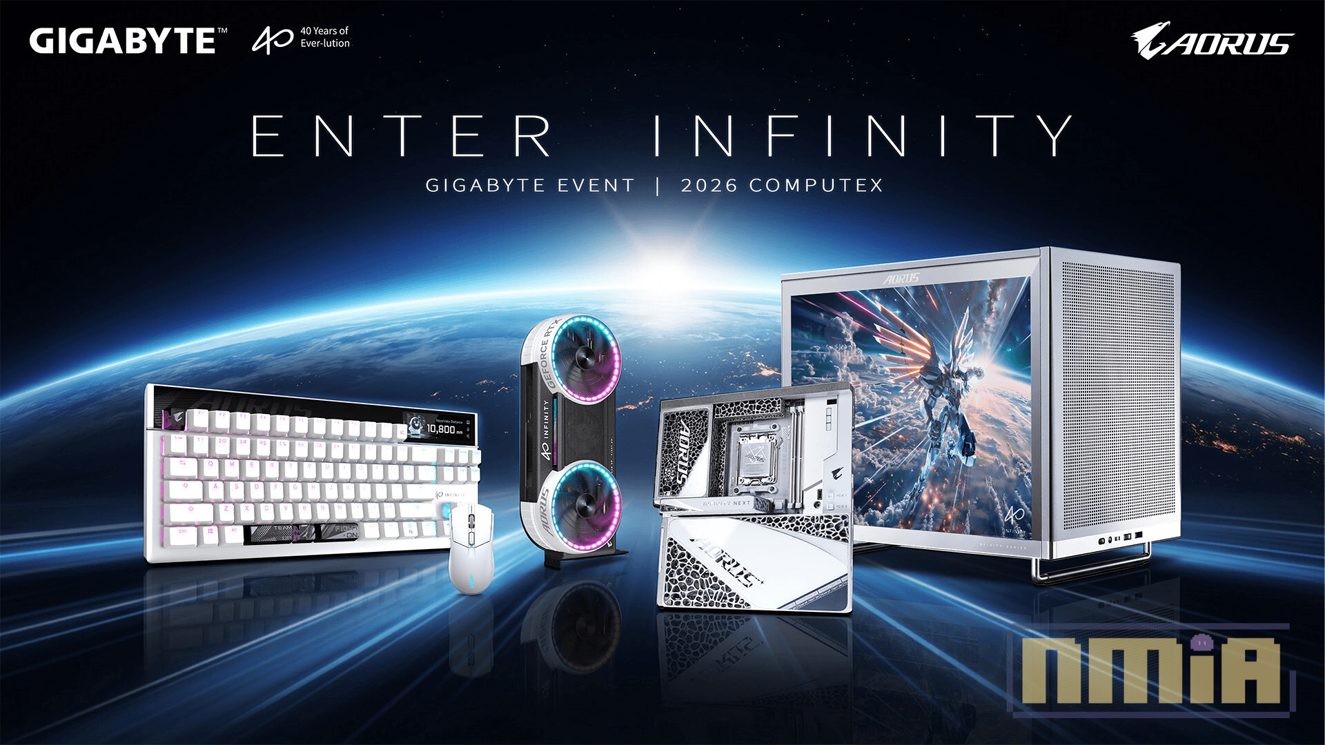 【COMPUTEX 2026】技嘉於 COMPUTEX 2026 正式發表「ENTER INFINITY」全新產品陣容，40 週年迎接 AI 與高效能運算新時代！