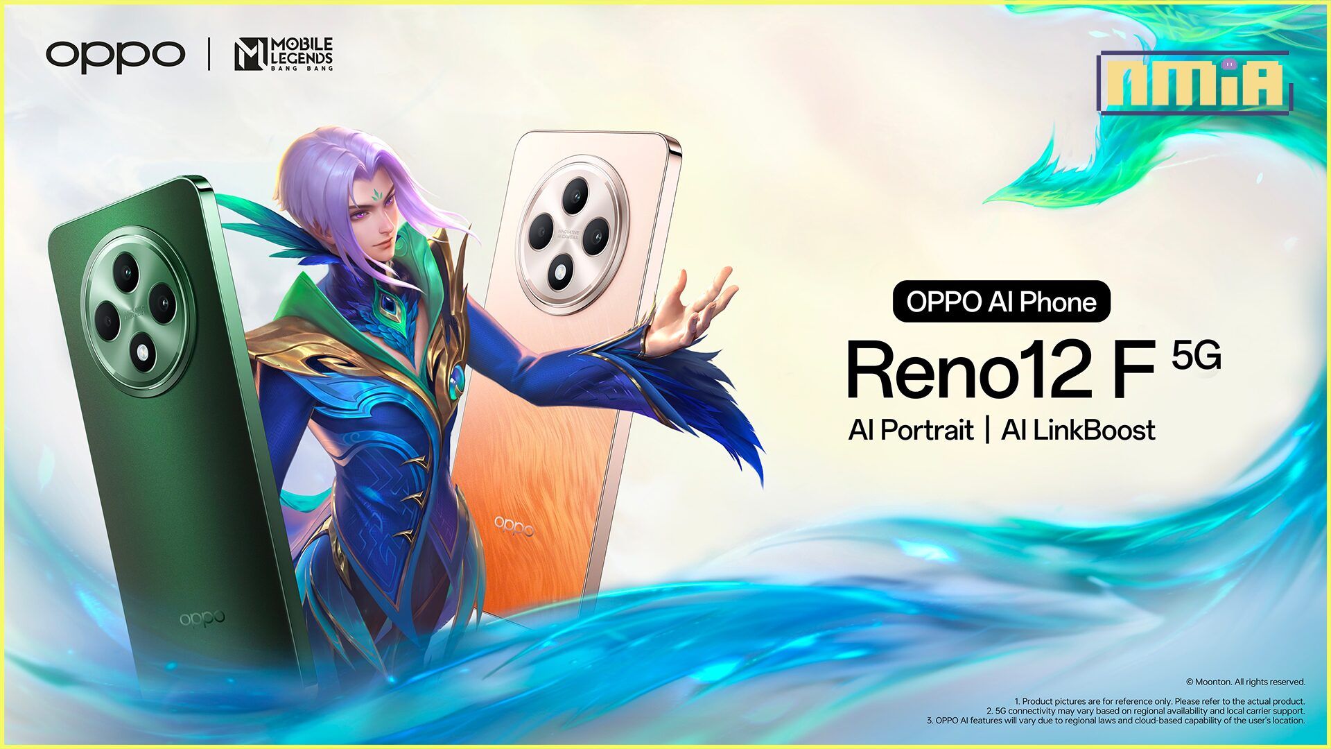 OPPO Reno12 F 5G：您的首选 AI 手机，具备 AI 人像功能、时尚设计、卓越耐用性和无与伦比的连接性能
