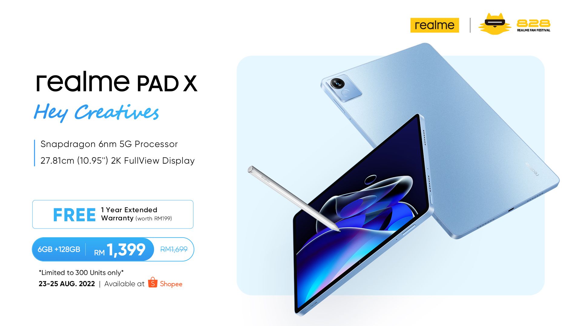realme Introduces Its Flagship 5G Tablet, realme Pad X, In Malaysia – Available from RM1,399