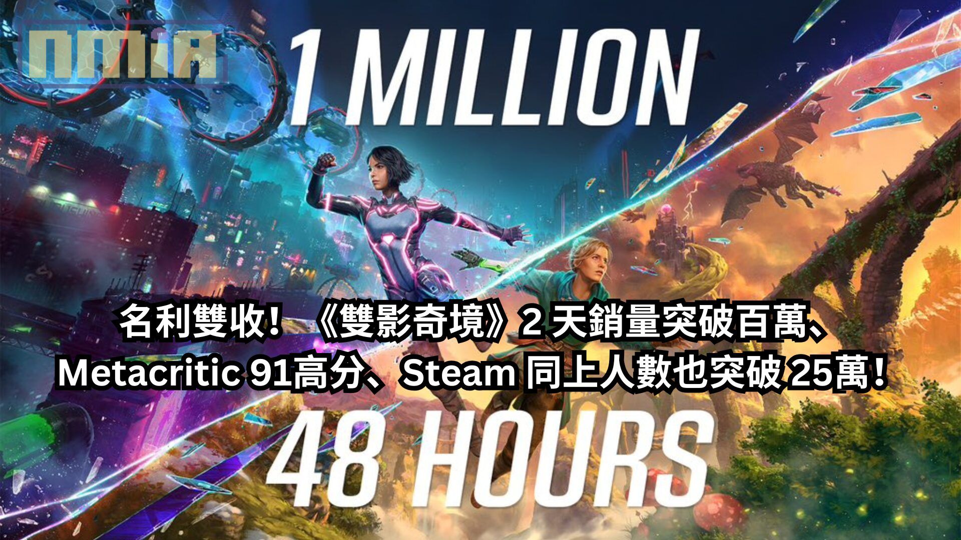 名利雙收！《雙影奇境》2 天銷量突破百萬、Metacritic 91高分、Steam 同上人數也突破 25萬！