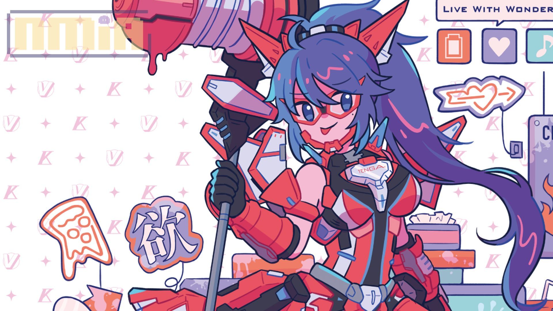 Kson Tenga Collab Puts One Of The Biggest Vtubers In A Questionable Suit Of Armor With 3 Pieces Of Merch Available Now