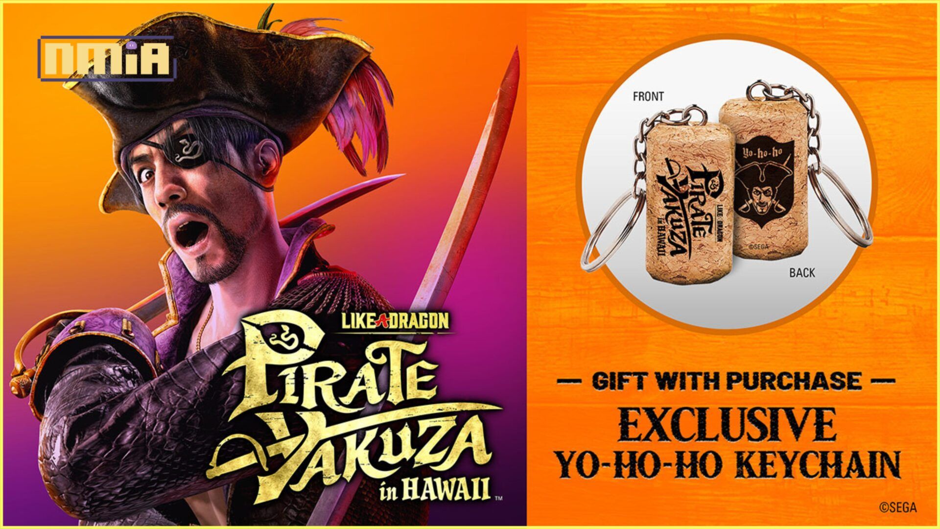 Like a Dragon: Pirate Yakuza in Hawaii Pick Up the Wine Cork Keychain Regional Bonus in Southeast Asia!