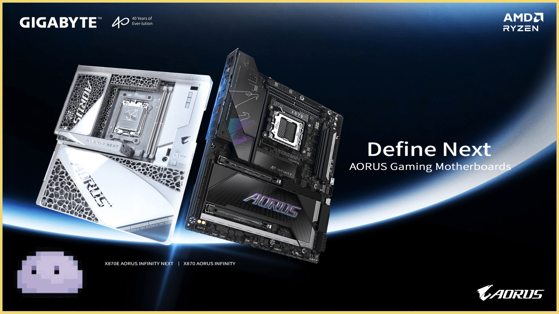 GIGABYTE Unveils 40th Anniversary X870E & X870 AORUS INFINITY Motherboards at COMPUTEX 2026