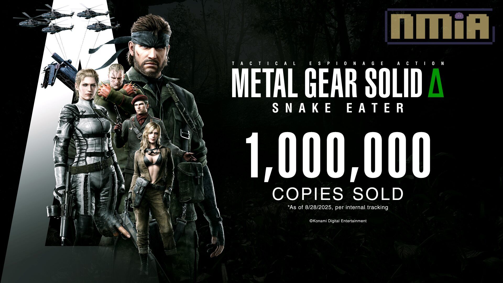 KONAMI Announces Metal Gear Solid Delta: Snake Eater Surpasses 1 Million Units Sold Worldwide