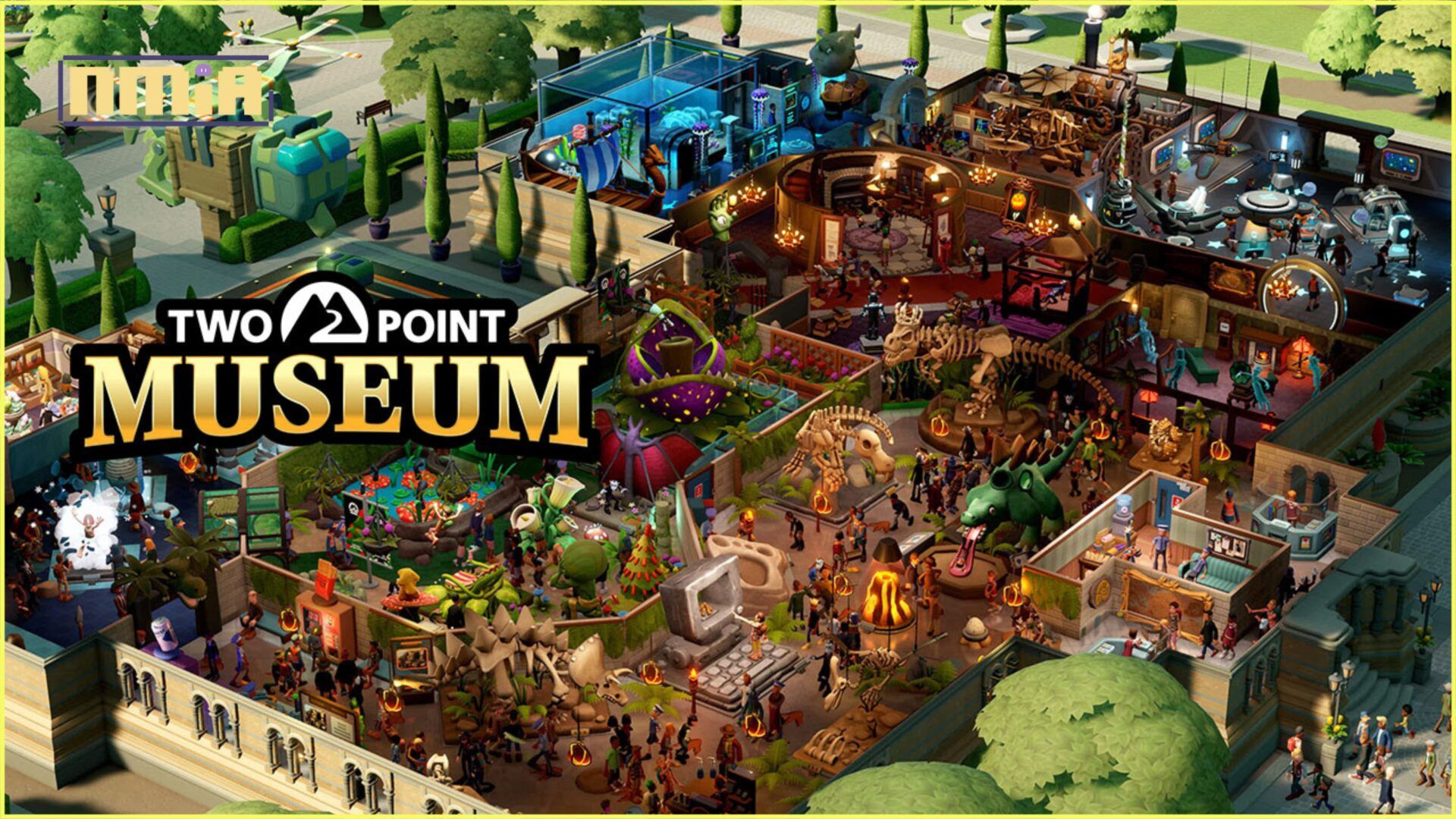 Curate and Manage Incredible Exhibits in Two Point Museum! Saki Fujita Takes Over as PA Announcer in a Brand-New Trailer!