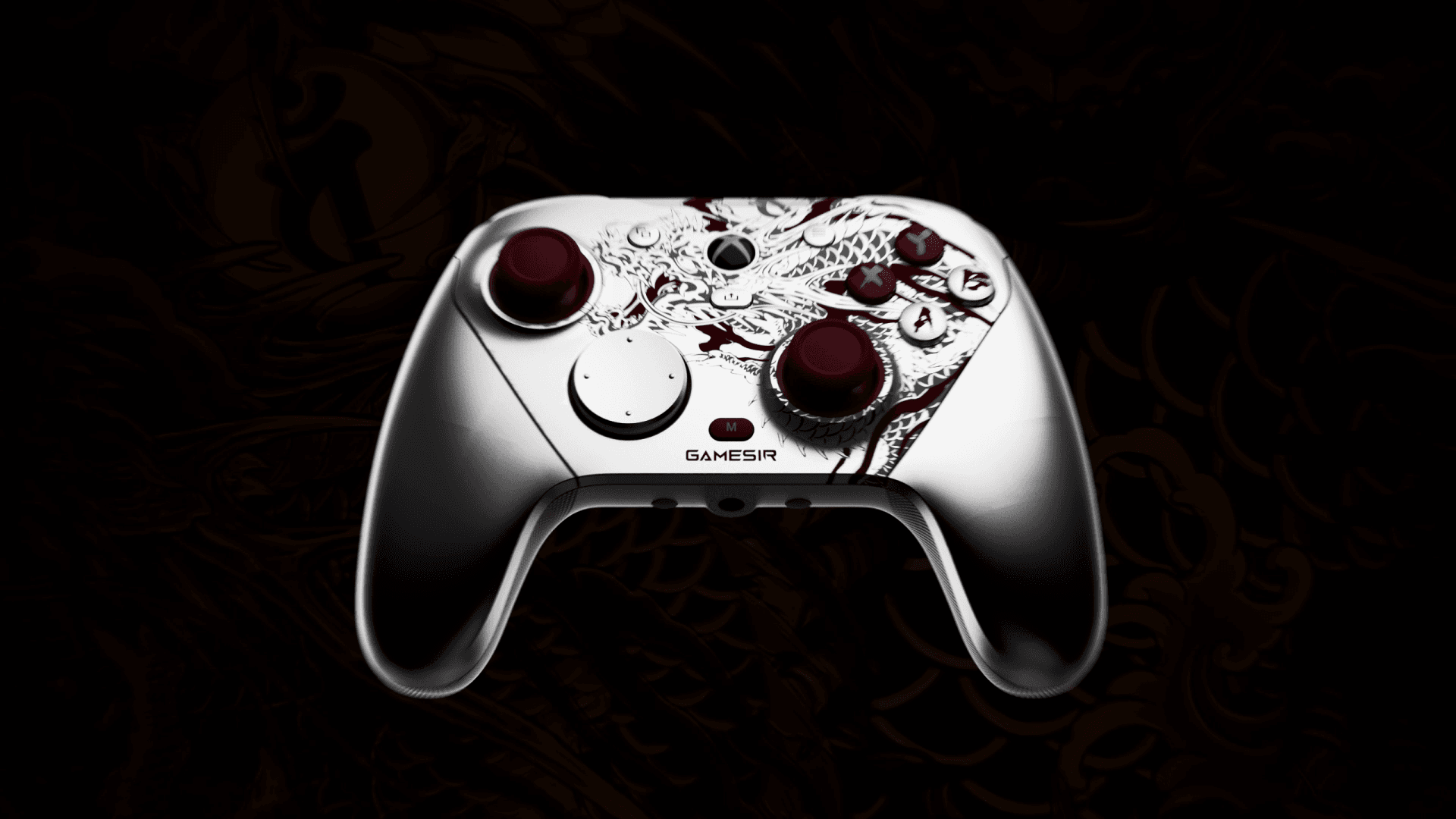 GameSir G7 Pro Yakuza Edition - dock dengan emblem Tojo Clan